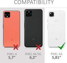 Carica l'immagine nel visualizzatore di Gallery, kwmobile Cover Compatibile con Google Pixel 4a - Custodia in Silicone TPU - Backcover Protezione Posteriore- Blu Jeans