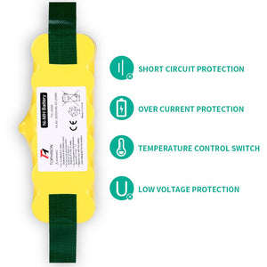 TOPHINON Batteria di Ricambio Ni-MH 3000mAh 14.4V per Aspirapolvere - Ilgrandebazar