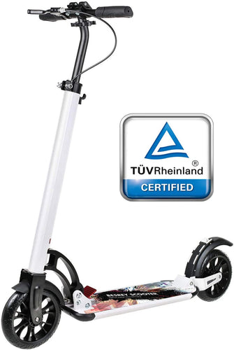 besrey Monopattino Big Wheel Kick Scooter con Doppia Sospensione