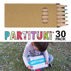 Partituki Gadget Compleanno Bambini. 30 Set de Matite Colorate. Include Una... - Ilgrandebazar