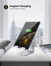 Carica l&#39;immagine nel visualizzatore di Gallery, Lamicall Supporto Tablet, Supporto Regolabile : Universale Stand Dock per 2018 Pad PRO 10.5, PRO 9.7, PRO 12.9, Pad Mini 2 3 4, Pad Air, Air 2, Phone, Samsung Tab, Altri Tablets - Argento