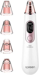 Aspiratore punti neri, Estrattore Elettrico di Comedoni Rimozione Punti Neri Purificatore di Pori Ricaricabile Dispositivo per la Bellezza del Viso con 4 Sonde 3 Livelli per Uomini e per Donne