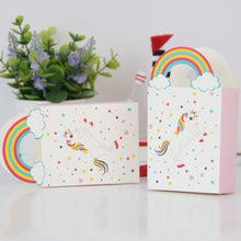 Carica l&#39;immagine nel visualizzatore di Gallery, TOYMYTOY 24Pezzi Sacchetti regalo in carta unicorno compleanno per 1, bianco - Ilgrandebazar