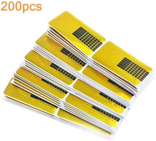 Carica l&#39;immagine nel visualizzatore di Gallery, Rotolo Cartine Oro 200 Pezzi Nail Art Per Ricostruzione Allungamento Sagome per Unghie，Extension model for professional UV gel nail