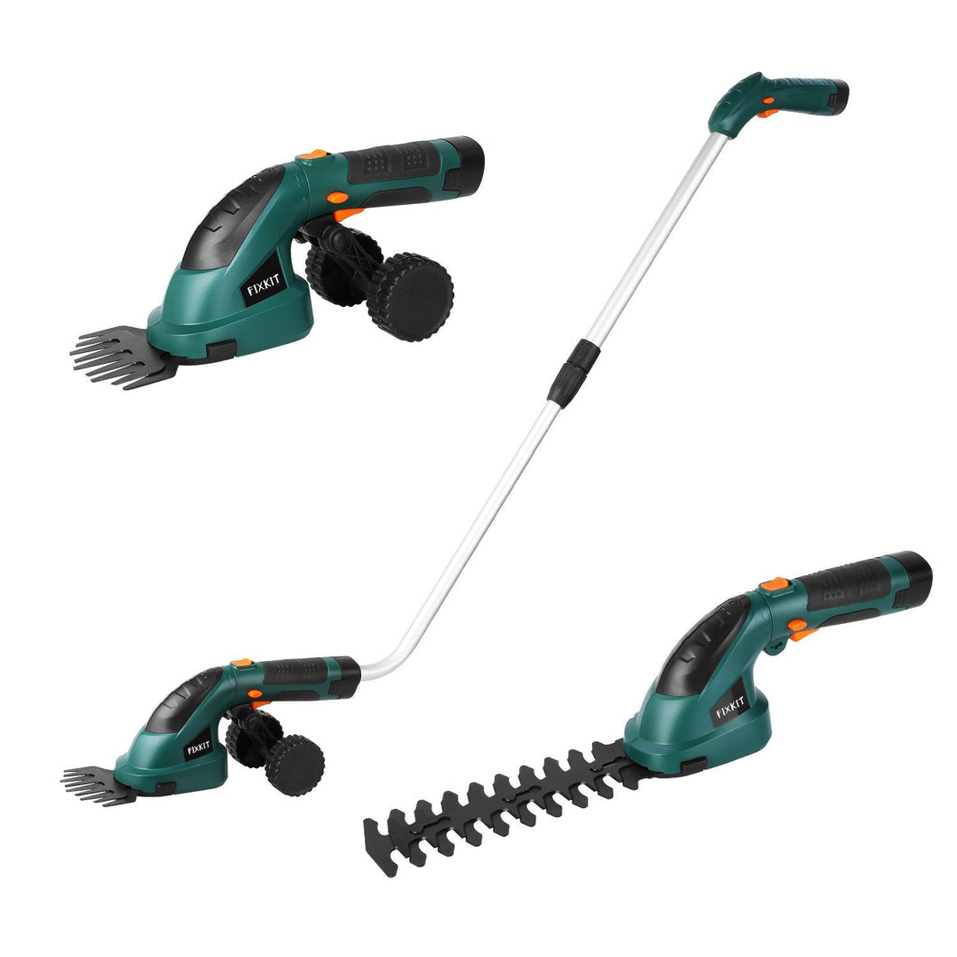 Fixkit Set di Tagliasiepi,Lama con Sistema Multi-Click,Senza Filo, modello 2 - Ilgrandebazar
