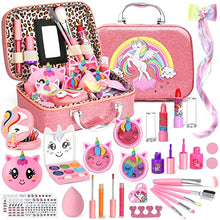 Carica l&#39;immagine nel visualizzatore di Gallery, Trucchi Bambina Set, 26 Pezzi Sicuro e Atossico e Lavabile Valigetta Trucchi Bambina Anallergici, Giochi Bambina Natale Compleanno Regalo Bambina 3 4 5 6 7 8 9 10 Anni