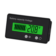Carica l&#39;immagine nel visualizzatore di Gallery, DC 6-63V 12V/24V/36V/48V LCD Batteria capacità Monitor Tester del Verde