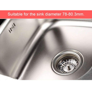 Anpro Tappo filtro lavello cucina in acciaio inox 304 78mm - Ilgrandebazar