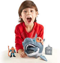 Carica l'immagine nel visualizzatore di Gallery, Imaginext Squalo Mega Morso con Personaggio Subacqueo, Gabbia e Accessori, Giocattolo per Bambini 3+Anni, GKG77