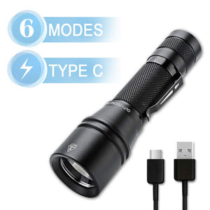 Torcia LED  Ricaricabile - Maxesla Tipo C Impermeabile, tipo C - Ilgrandebazar