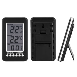 Termometro Digitale LCD Orologio Senza Fili Trasmettitore Wireless... - Ilgrandebazar