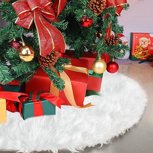 Tappeto Albero di Natale, Copri Base Albero Natale, Gonna Albero di Natale, Facile da Pulire e Riutilizzabile