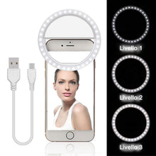 Carica l'immagine nel visualizzatore di Gallery, Diyife Selfie Ring Light, [Ultima Versione] Ricaricabile Luce Dell'Anello... - Ilgrandebazar