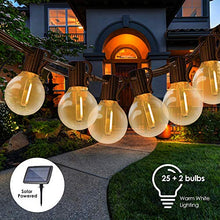 Carica l&#39;immagine nel visualizzatore di Gallery, Catene Luminose Solare,Tomshine 25FT Impermeabile LED G40 Luci da Giardino...