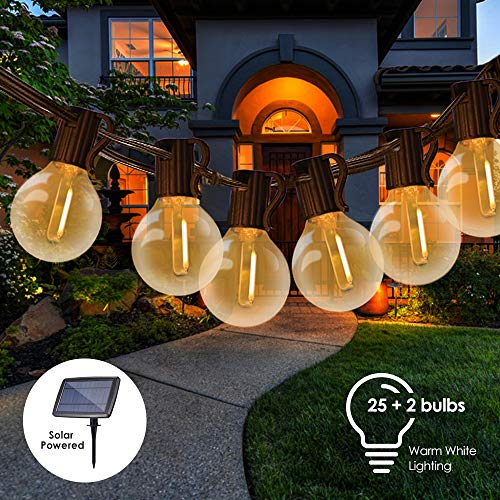Catene Luminose Solare,Tomshine 25FT Impermeabile LED G40 Luci da Giardino...