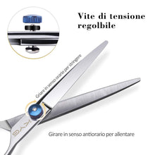 Carica l&#39;immagine nel visualizzatore di Gallery, Set di Forbici Professionali da Parrucchiere in Acciaio Inossidabile Bianco - Ilgrandebazar