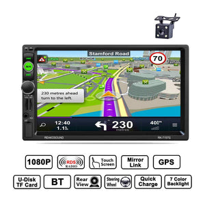 REAKOSOUND CAMECHO autoradio 2 din bluetooth 7 pollici Stereo Touch Screen Con il GPS