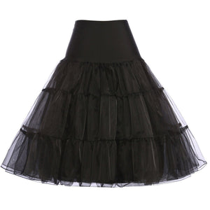 50s Donna Sottogonne Retro Petticoats lunghezza del ginocchio M, 1# - Ilgrandebazar