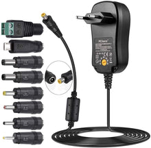 Carica l'immagine nel visualizzatore di Gallery, PChero 24W Alimentatore Universale con 8 Spine CC per 3V-12V Elettronica Domestica e Dispositivi USB - 2000mA Max