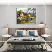 Carica l'immagine nel visualizzatore di Gallery, Tyrkuiy Dipingi con i Numeri per Adulti con Cornice, Pittura a Olio Fai da Te su Tela con 3 Pezzi di pennelli Arti Artigianali per la Decorazione della Parete di casa-16 x 20 pollici-F004 Ponte Di Pietra con cornice