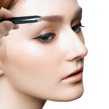 Carica l&#39;immagine nel visualizzatore di Gallery, 3 Pinzette per Sopracciglia, Acciaio Inossidabile, Oblique Appuntite one - Ilgrandebazar