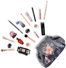 Carica l'immagine nel visualizzatore di Gallery, Lazy, trousse per trucchi con coulisse, grande capacità, impermeabile, da viaggio, per donne e ragazze (Fiore)