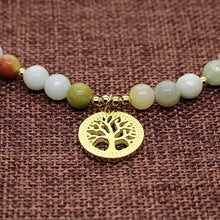 Carica l&#39;immagine nel visualizzatore di Gallery, COAI Bracciale Collana 108 Perle Mala in Amazzonite Sfaccettata