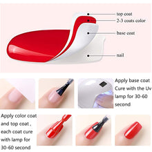 Carica l&#39;immagine nel visualizzatore di Gallery, Allenbelle Base &amp; Top coat Smalto Semipermanente Nail Polish UV LED base&amp;top - Ilgrandebazar