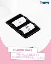 Carica l&#39;immagine nel visualizzatore di Gallery, BWT Filtro acqua Vida White da 2,6 l con 1 cartuccia filtrante in magnesio | per acqua potabile | Filtri calce, cloro, piombo e rame
