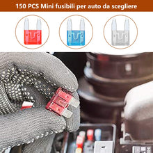 Carica l&#39;immagine nel visualizzatore di Gallery, Rovtop 150pcs Mini Fusibili Auto +1Clip (2A 3A 5A 7.5A 10A 15A 20A 25A 30A... - Ilgrandebazar