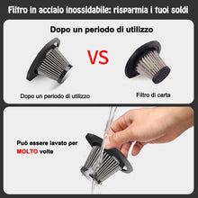 Carica l&#39;immagine nel visualizzatore di Gallery, Aspirapolvere Auto, Hikeren Aspirapolvere Auto Portatile Potente Aspirapolvere a Mano Basso Rumore Aspirabriciole Auto con Filtro HEPA in Acciaio Inossidabile Aspirapolvere per Auto, Secco e Umido