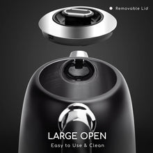 Carica l&#39;immagine nel visualizzatore di Gallery, Aigostar Loki - Bollitore Elettrico Temperatura Regolabile 40-100 ℃, Bollitore in Acciaio Inox con Display Digitale LED, 1,7 Litri 2200W, Funzione di Mantenimento Caldo, Senza BPA, Nero