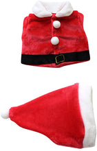 Carica l'immagine nel visualizzatore di Gallery, Le SSara Bambino Inverno 3pcs Natale Babbo Natale Vestito Costume Cappello + Cappotto + Pantaloni