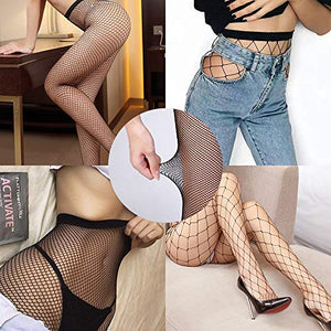 MOOKLIN 6 Paia Calze a Rete Fishnet Socks Collant Coprente Elasticizzato...