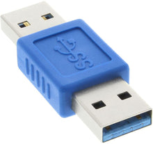 Carica l'immagine nel visualizzatore di Gallery, InLine 22133 Adattatore USB 3 Type-A Maschio a USB 3 Type-A Maschio, Nero