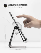 Carica l'immagine nel visualizzatore di Gallery, Lamicall Supporto Telefono Regolabile, Dock Telefono - Universale Supporto Dock per Phone 11 PRO, XS Max, XS, X, XR, 8, 7, 6 Plus, Samsung S10 S9 S8 S7 S6, Huawei, Scrivania, Altri Smartphone - Nero