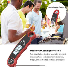 Carica l&#39;immagine nel visualizzatore di Gallery, Elekin Termometro Cucina,Termometro da Carne Digitale Professionale con sonda, 180°Pieghevole, Lettura Istantanea 2-3s, Impermeabile Termometri per Barbecue, Cibo, Carne, Grill,Vino,Latte