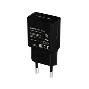HyperWimo Caricabatteria Spina USB + Cavo Type C Fast Charge Adattatore Nero - Ilgrandebazar