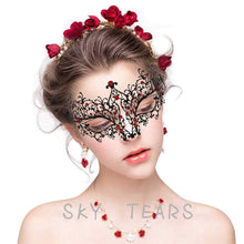 Carica l&#39;immagine nel visualizzatore di Gallery, SKY TEARS Veneziana Maschere Metallo Maschera di Halloween Carnevale,...
