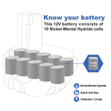 Carica l&#39;immagine nel visualizzatore di Gallery, Exmate Ni-MH 12V 3,5Ah Sostituire Bosch Batteria Trapano per BAT043... - Ilgrandebazar