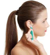 Carica l&#39;immagine nel visualizzatore di Gallery, Pulisci orecchie，Smart Ear Cleaner, 15 Teste in Silicone Sostituibili per Neonati Bambini e Tutta la Famiglia Igiene (Verde)