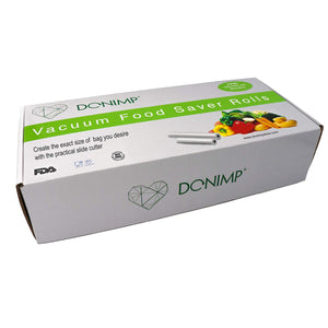 Donimp - 2 Rotoli Sacchetti Sottovuoto Alimenti Goffrati - Alta Qualità -...