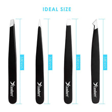 Carica l&#39;immagine nel visualizzatore di Gallery, Candure Pinzette Sopracciglia Professionali - Punta in Acciaio noire - Ilgrandebazar