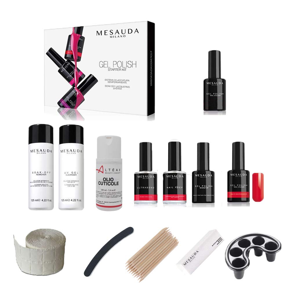 MESAUDA STARTER KIT GEL POLISH 14 ML SMALTO SEMIPERMANENTE UNGHIE... - Ilgrandebazar