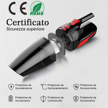 Carica l'immagine nel visualizzatore di Gallery, Aspirabriciole Senza Fili, Sonoka Aspirapolvere per Auto Portatile Potente(120W 5000PA 2200mAh), 20 Minuti di Aspirazione, Filtro HEPA umido e Secco per Auto/Casa[Con Luce a LED]