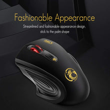 Carica l'immagine nel visualizzatore di Gallery, Mouse Senza Fili - iAmotus Wireless Mouse 2.4G con Ricevitore USB, 3 Livelli DPI Regolabile Mouse Ergonomico Risparmio Energetico con Click Silenzioso for Notebook,PC, Laptop, Computer, Macbook - Nero