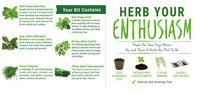 Carica l&#39;immagine nel visualizzatore di Gallery, Sow Lush Herb Your Enthusiasm, Kit Regalo con Semi, 6 deliziose varietà di... - Ilgrandebazar