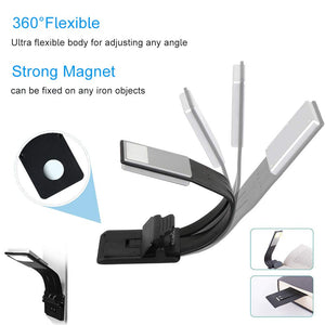 EasyULT Lampada da Lettura USB Ricaricabile, Luce Notturna, 3 Nera - Ilgrandebazar