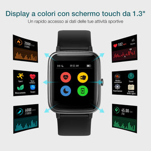 UMIDIGI Smartwatch Fitness Tracker Orologio Uwatch3, Smart Watch Donna Nero - Ilgrandebazar