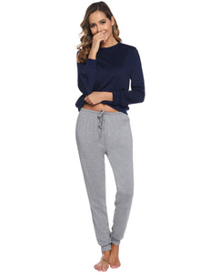 Aibrou Pigiama Donna, Lungo Donna Invernale, Pigiami Cotone Donna... - Ilgrandebazar
